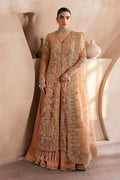 Emaan Adeel | Clay Couture | CAMELIA XS Peach Organza
