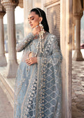 Akbar Aslam | Rajkumari Bridals | Shazmin M Blue Gray Organza