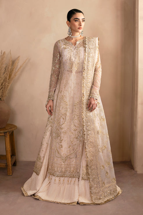Emaan Adeel | Clay Couture | OPALINE XS Off White Organza