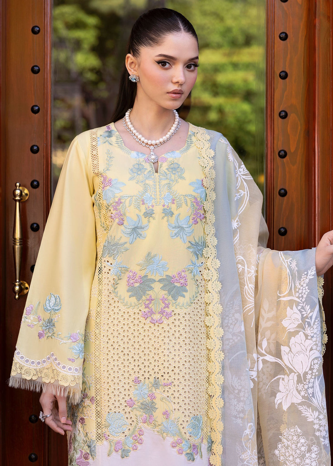 Saira Shakira | Bloom Lawn 25 | LOTUS REVERIE 4-A XS Lime Yellow Lawn