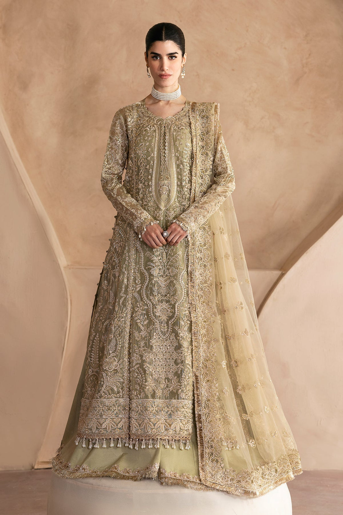 Emaan Adeel | Clay Couture | LUSTRE XS Green Mesoury