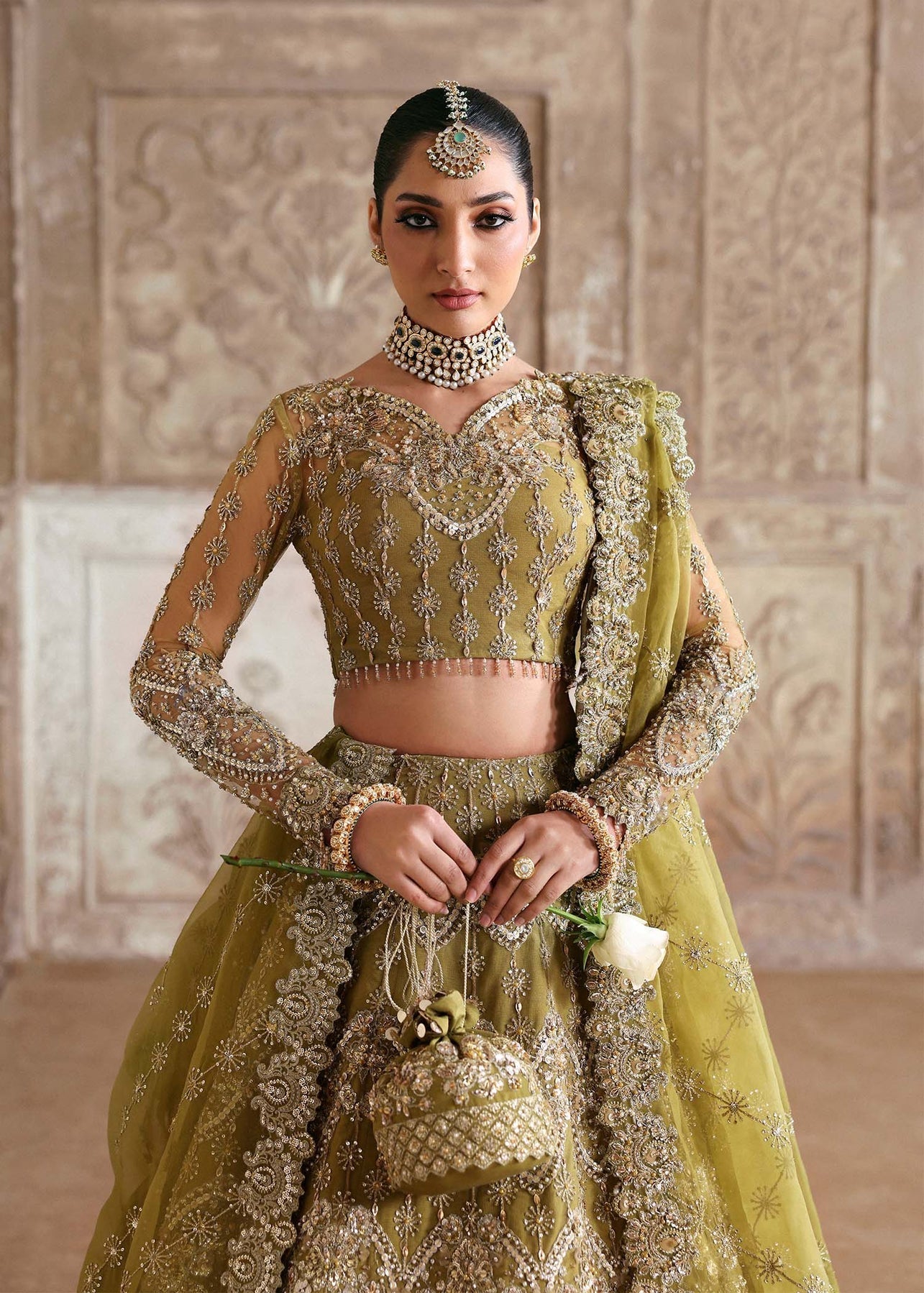 Akbar Aslam | Rajkumari Bridals | Zarnigar Custom Size Mehndi Net