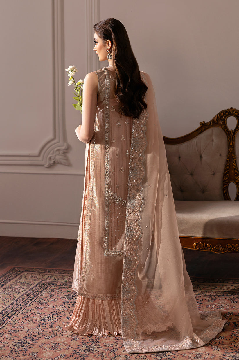Raja Salahuddin | Love After Love Eid Edit 25 | Bitter Peach - Pakistani Designer Dress - by Raja Salahuddin - Type : Ladies Clothes - 100% Original at Saira Sultan