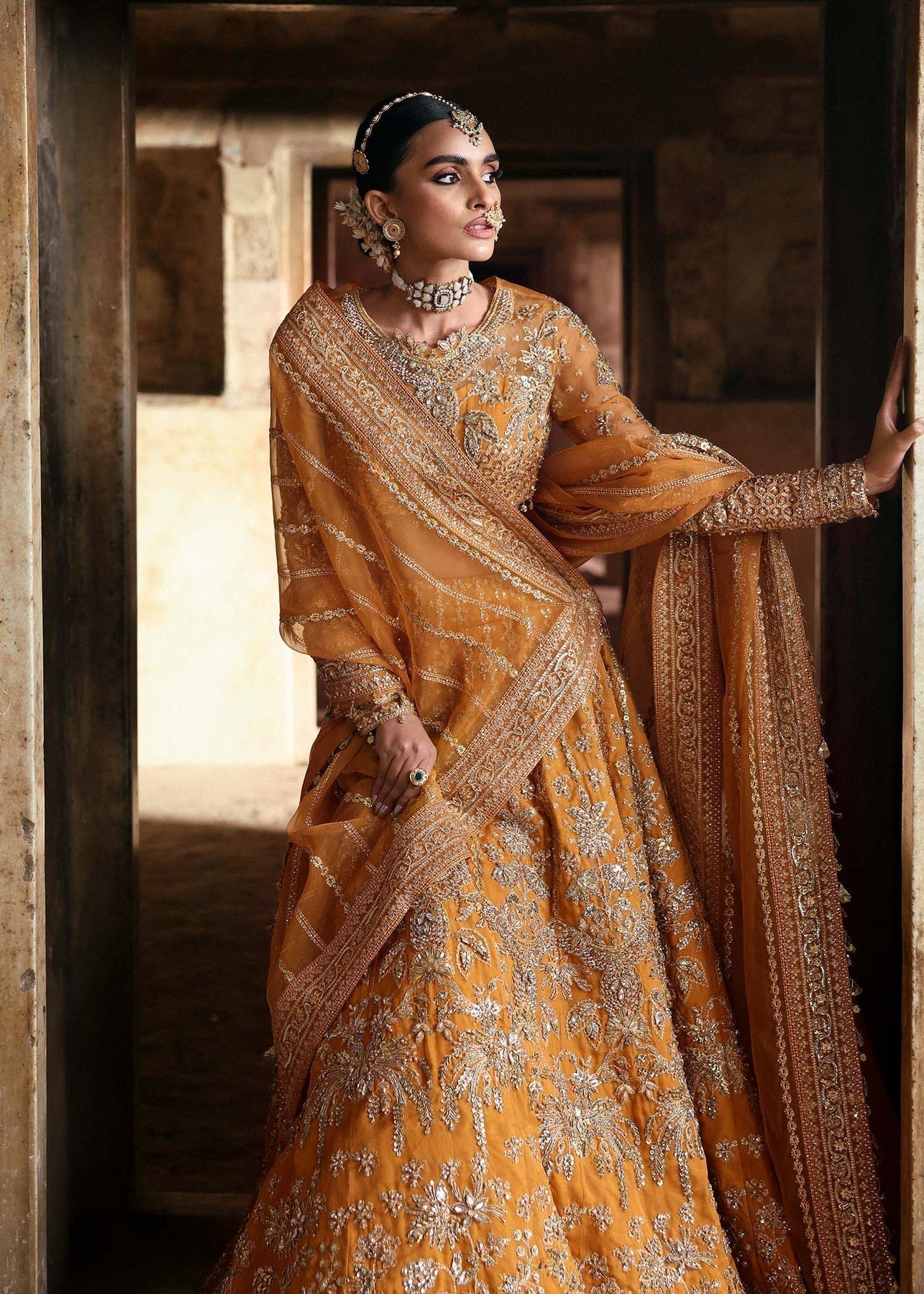 Akbar Aslam | Rajkumari Bridals | Noorani XL Bronze Net