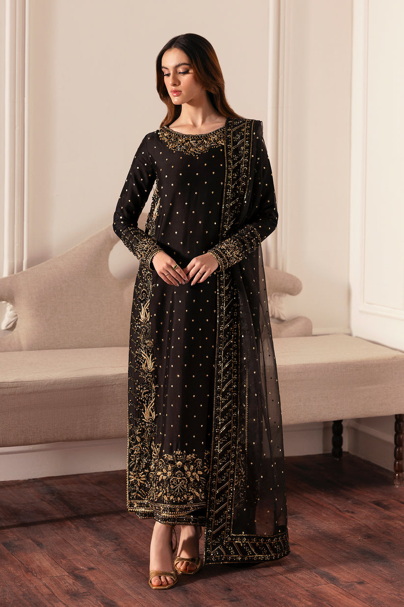 Raja Salahuddin | Love After Love Eid Edit 25 | Inky - Pakistani Designer Dress - by Raja Salahuddin - Type : Ladies Clothes - 100% Original at Saira Sultan