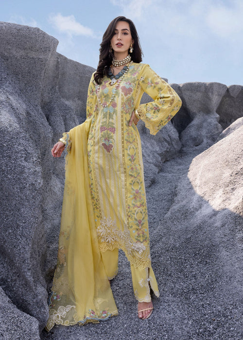 Saira Shakira | Luxury Lawn 25 | DILARA-B XS Yellow Lawn