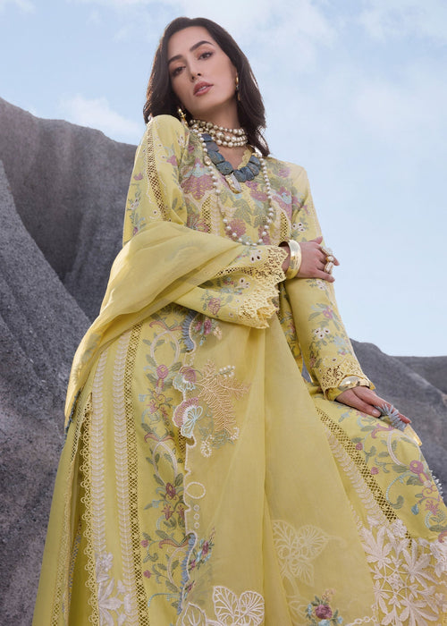 Saira Shakira | Luxury Lawn 25 | DILARA-B M Yellow Lawn