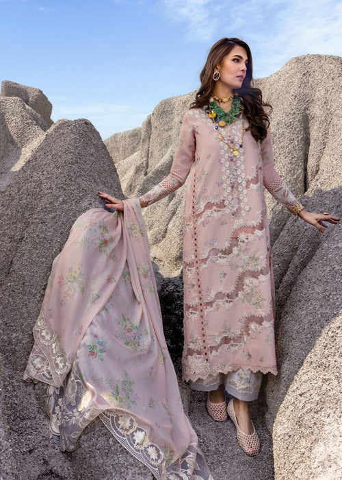 Saira Shakira | Luxury Lawn 25 | SERENA-B XS Blush Pink Lawn