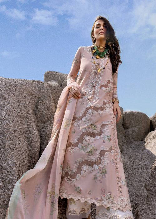 Saira Shakira | Luxury Lawn 25 | SERENA-B M Blush Pink Lawn