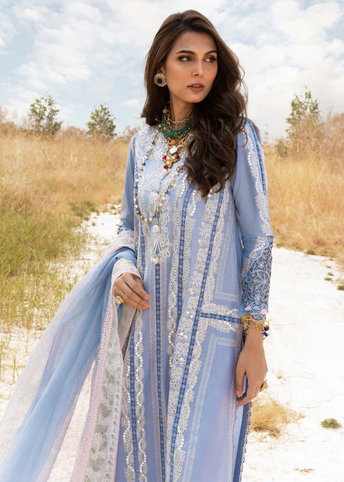 Saira Shakira | Luxury Lawn 25 | NADINE-A L Periwinkle Lawn