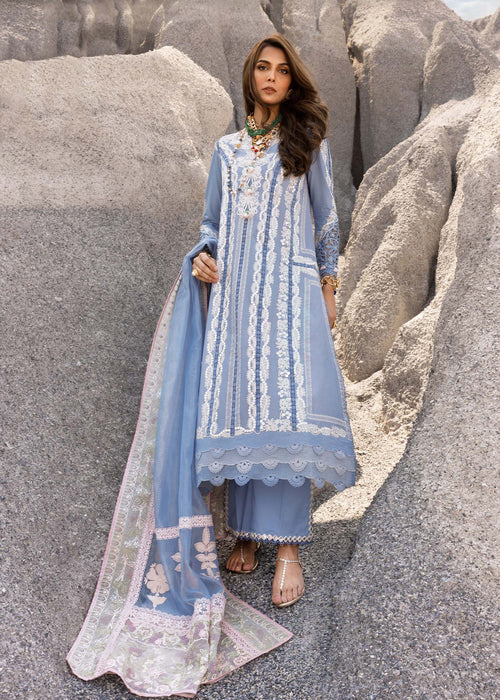 Saira Shakira | Luxury Lawn 25 | NADINE-A XS Periwinkle Lawn