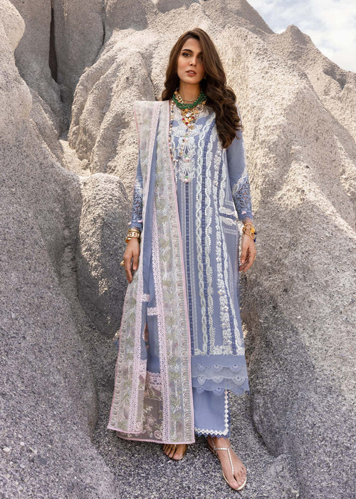 Saira Shakira | Luxury Lawn 25 | NADINE-A M Periwinkle Lawn