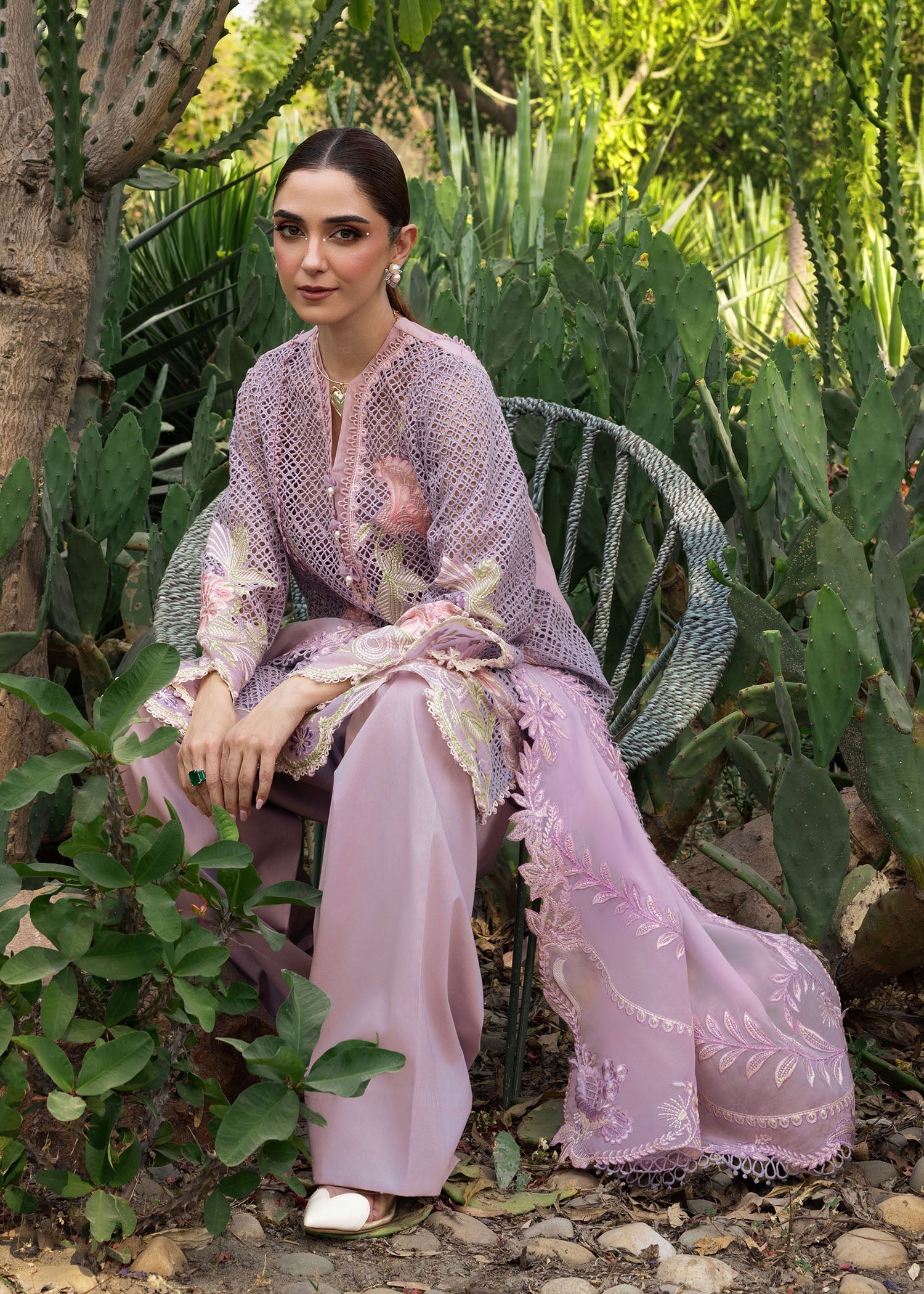 Crimson | Tasawar 25 | ONE TRUE LOVE - D6B XL Lilac Organza