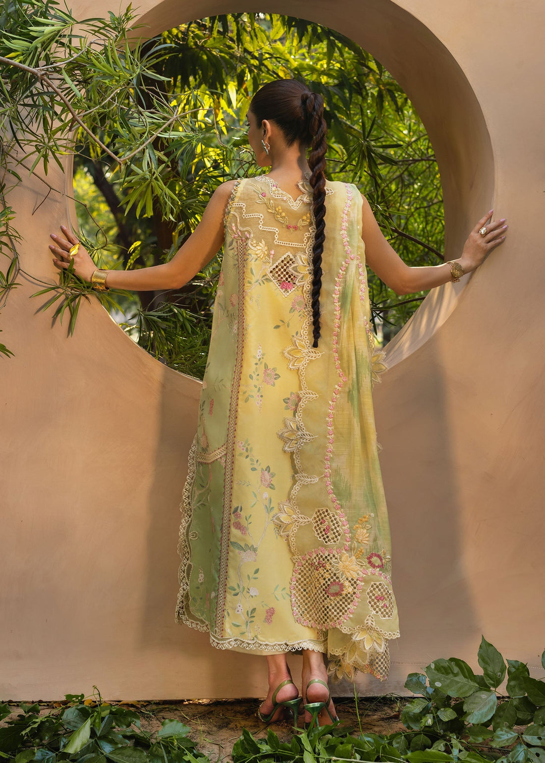 Crimson | Tasawar 25 | BONJOUR AND BLOOM - D4A XS Lemon Yellow Organza