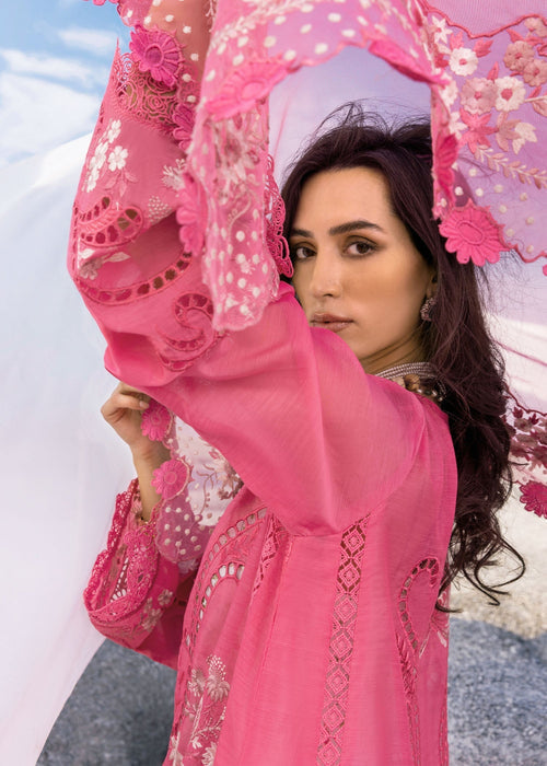 Saira Shakira | Luxury Lawn 25 | SAMARA-B L Lipstick Pink Lawn