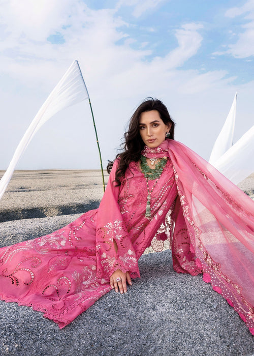 Saira Shakira | Luxury Lawn 25 | SAMARA-B M Lipstick Pink Lawn