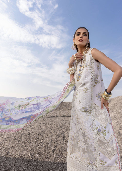 Saira Shakira | Luxury Lawn 25 | CECIL-B XL Off White Lawn