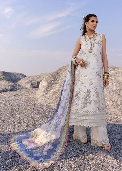 Saira Shakira | Luxury Lawn 25 | CECIL-B XS Off White Lawn