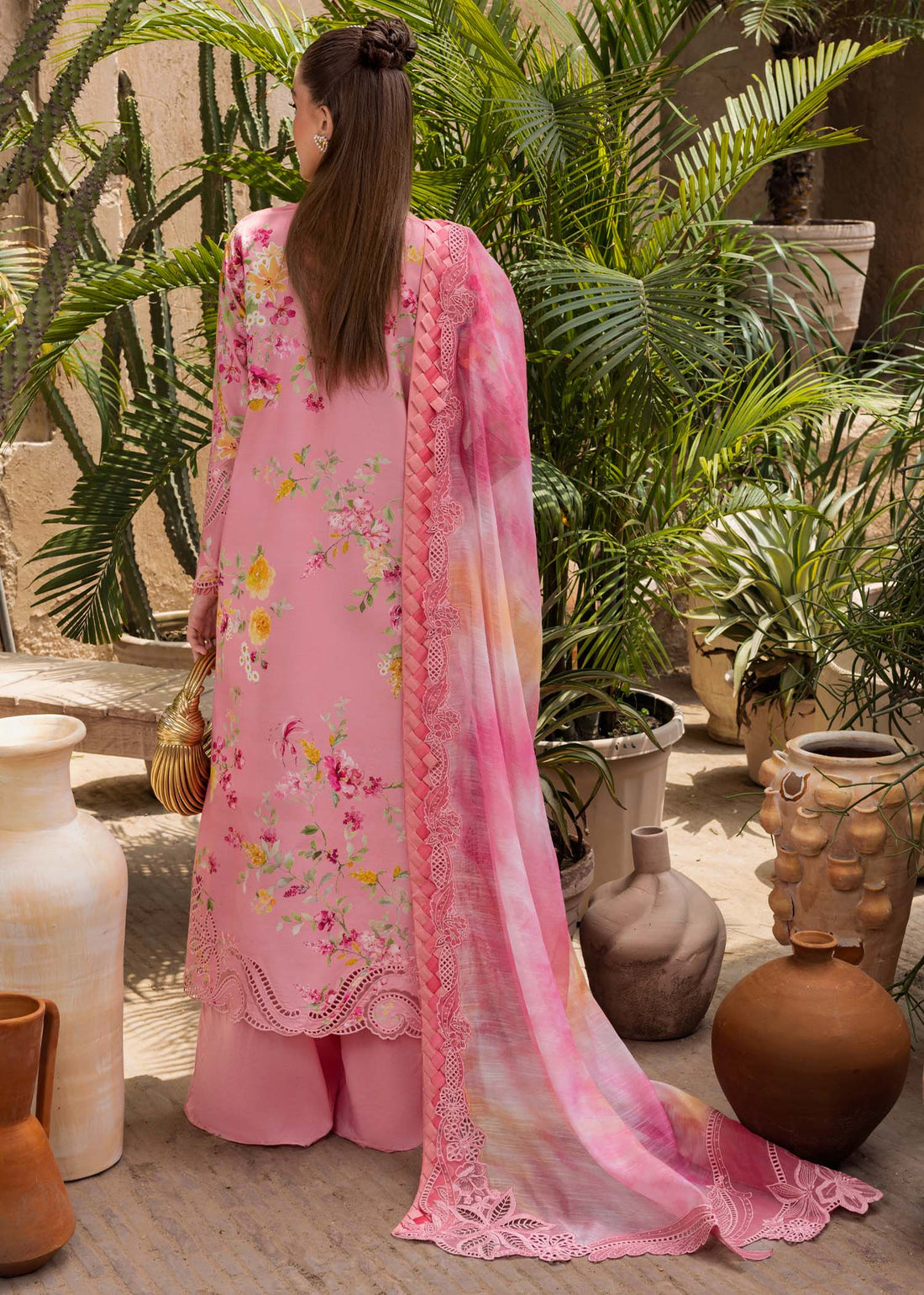 Crimson | Tasawar 25 | PETALS AND PROMISES - D2A XS Rose Pink Organza