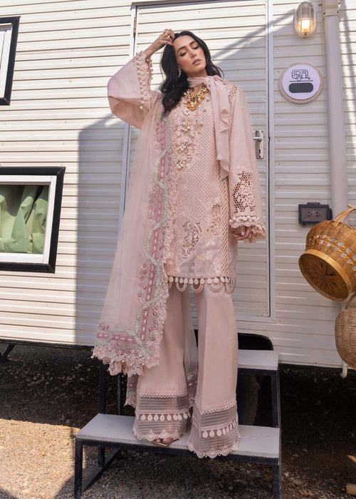 Saira Shakira | Luxury Lawn 25 | LEYLA-A XS Pink Lawn