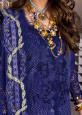 Saira Shakira | Luxury Lawn 25 | LEYLA-B L Dark Blue Lawn