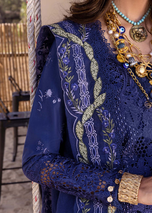 Saira Shakira | Luxury Lawn 25 | LEYLA-B M Dark Blue Lawn