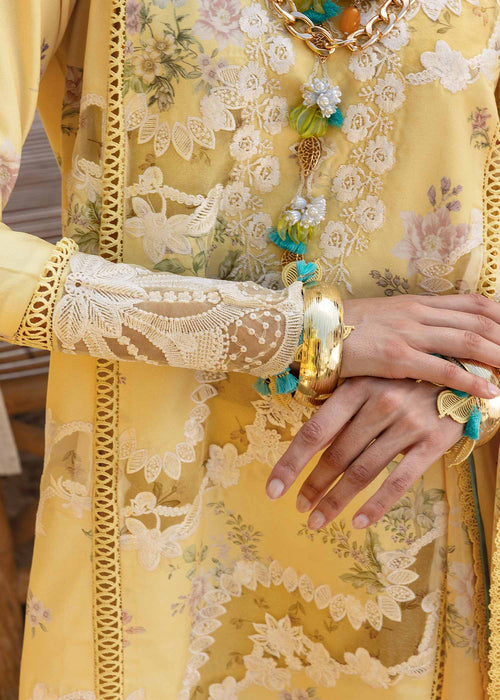 Saira Shakira | Luxury Lawn 25 | SERENA-A L Dust Yellow Lawn