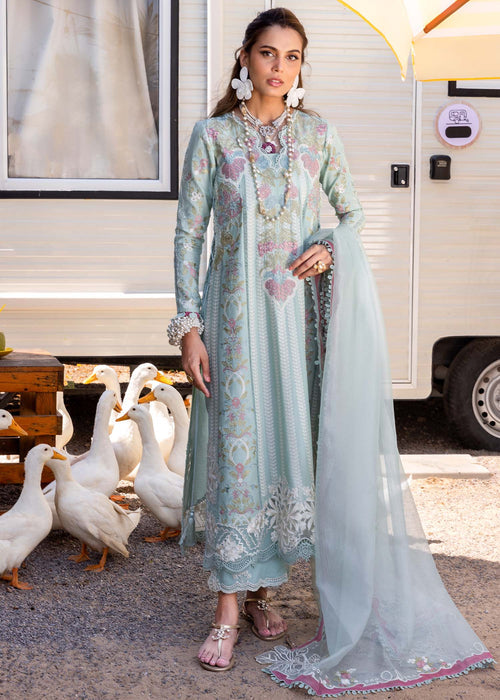 Saira Shakira | Luxury Lawn 25 | DILARA-A XS Light Blue Lawn