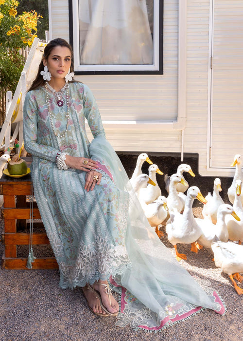 Saira Shakira | Luxury Lawn 25 | DILARA-A L Light Blue Lawn
