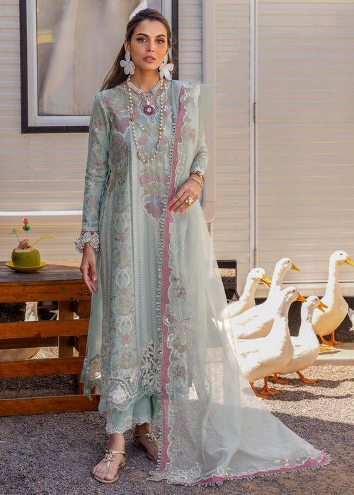 Saira Shakira | Luxury Lawn 25 | DILARA-A XS Light Blue Lawn