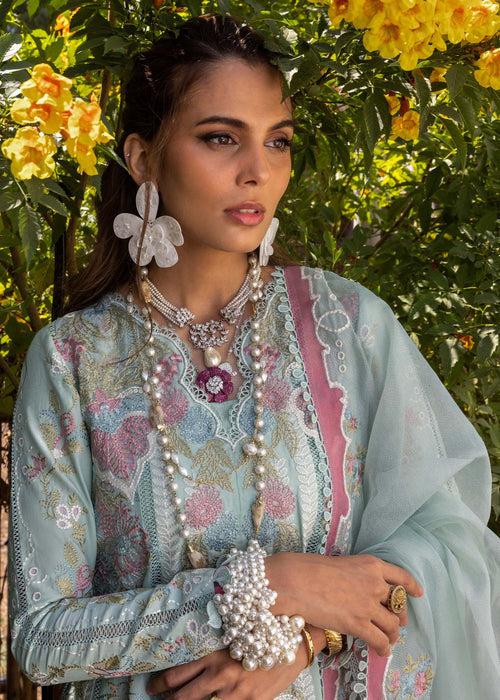 Saira Shakira | Luxury Lawn 25 | DILARA-A M Light Blue Lawn