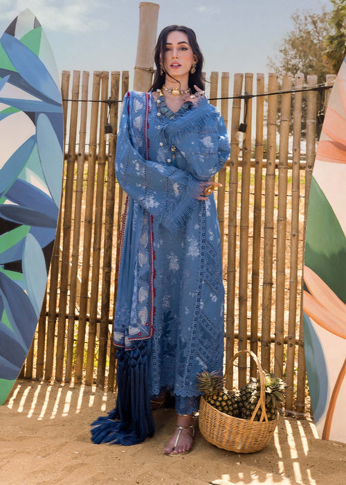 Saira Shakira | Luxury Lawn 25 | CECIL-A XS Blue Lawn