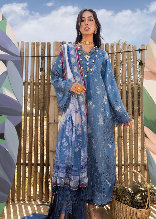 Saira Shakira | Luxury Lawn 25 | CECIL-A XS Blue Lawn