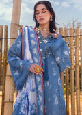Saira Shakira | Luxury Lawn 25 | CECIL-A XL Blue Lawn