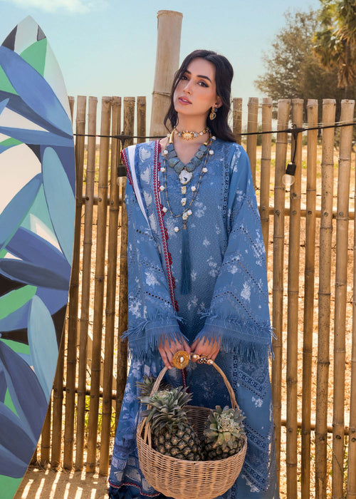 Saira Shakira | Luxury Lawn 25 | CECIL-A L Blue Lawn