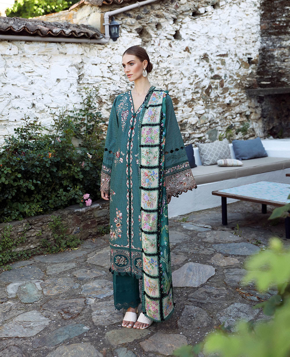Republic Womenswear | Aylin Summer Lawn 24 | Fleur (D2-B) -  Republic Womenswear Luxury -  Saira Sultan