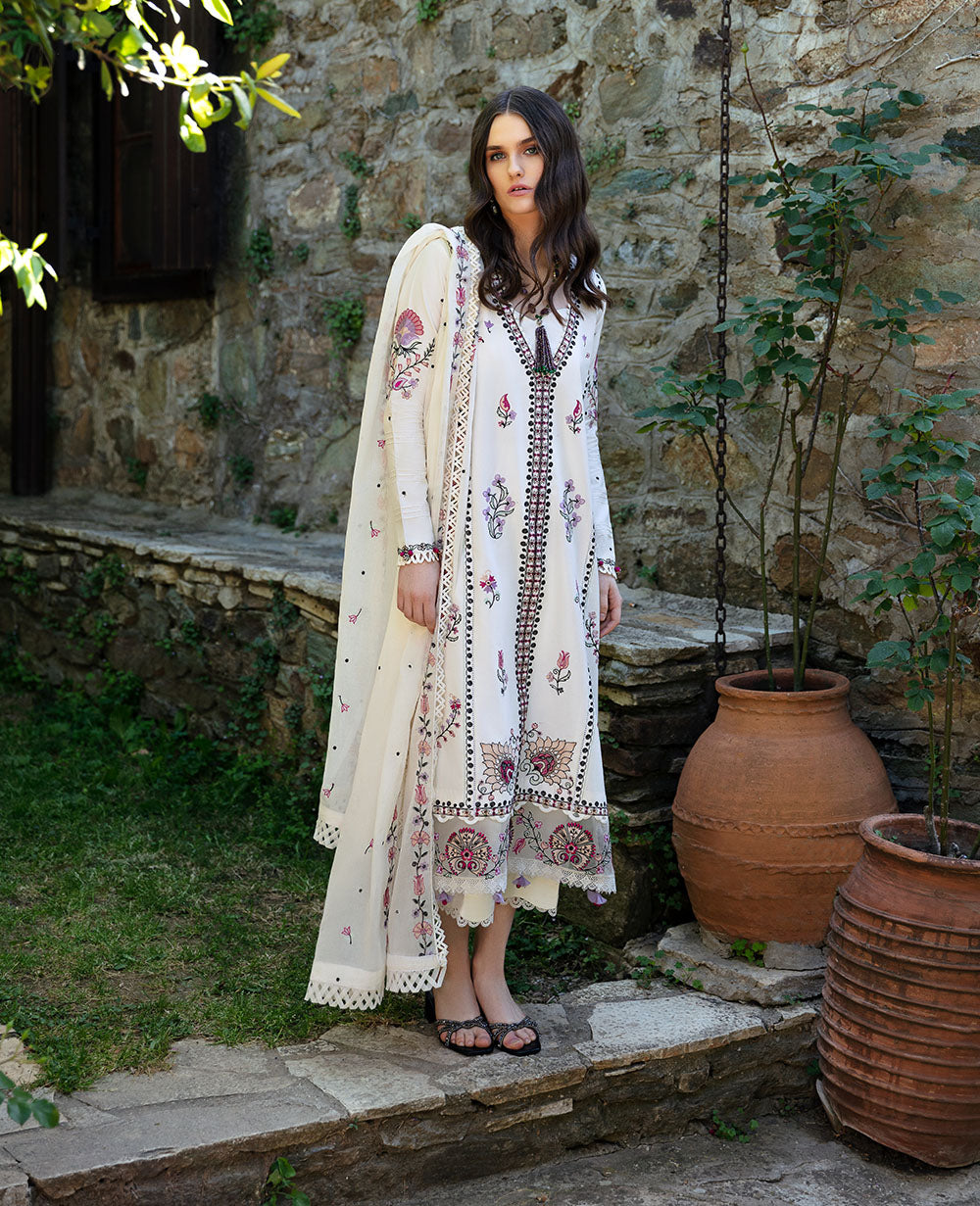 Republic Womenswear | Aylin Summer Lawn 24 | Muguet (D1-B) -  Republic Womenswear Luxury -  Saira Sultan