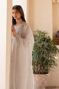 Emaan Adeel | Noore Festive Formals | SORAYA Custom Size Off White Organza