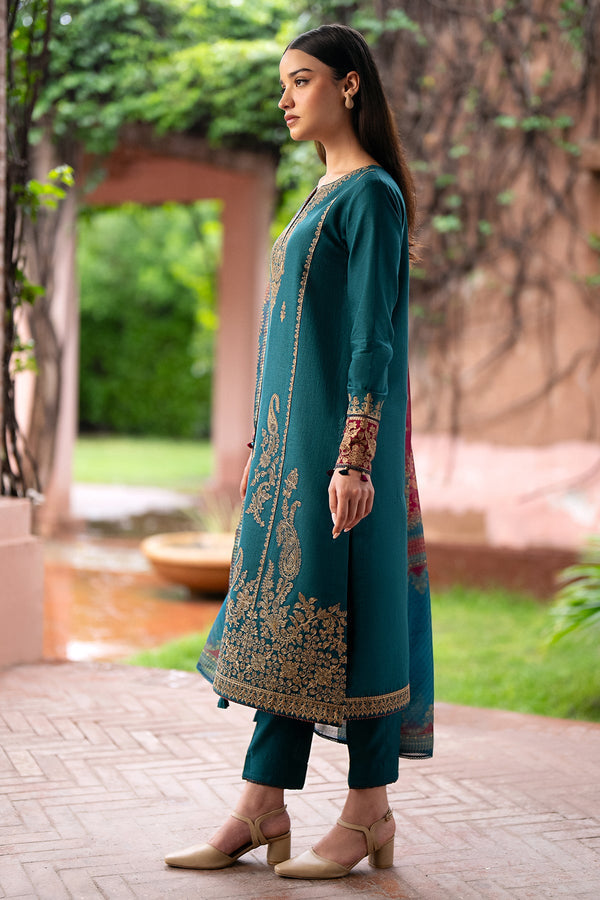 Jazmin | Winter Edition 24 | KHADDAR UW-0070 - Pakistani Designer Dress - by Jazmin | Type: Luxury - 100% Original at Saira Sultan