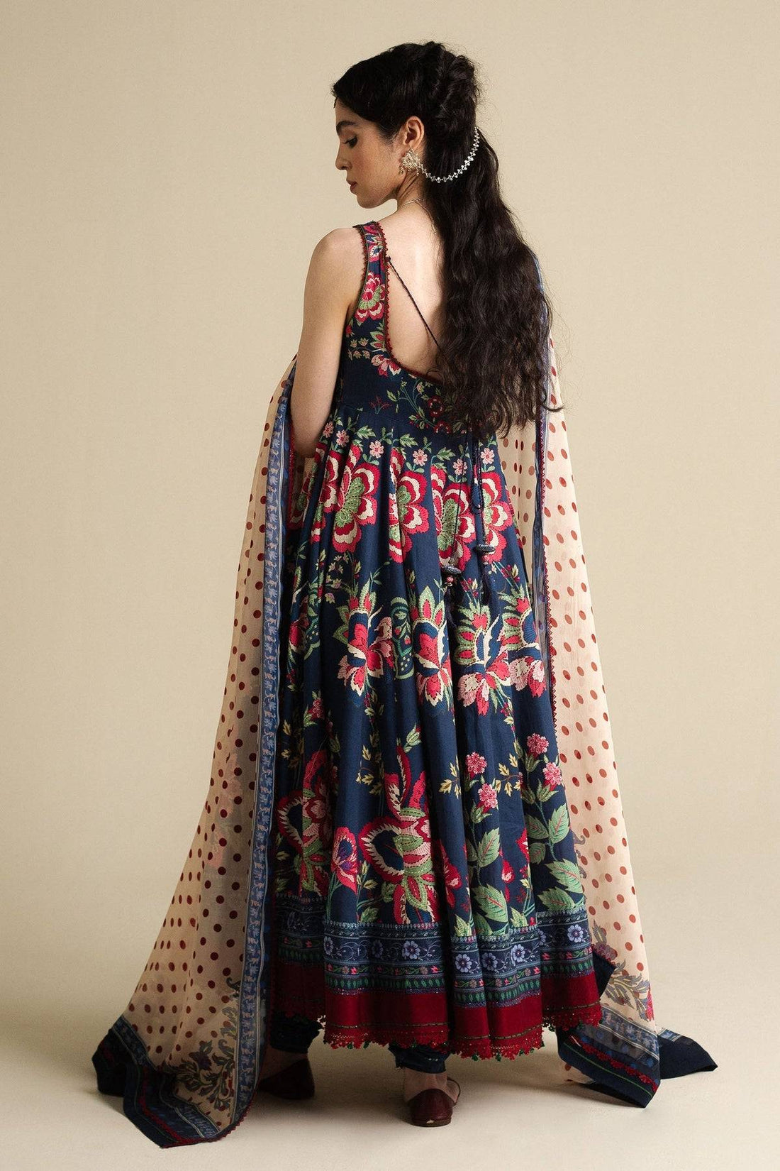 Zara Shahjahan | Anarkali 25 | Neelofur-D4 - Pakistani Designer Dress - by Zara Shahjahan - Type : Ladies Clothes - 100% Original at Saira Sultan