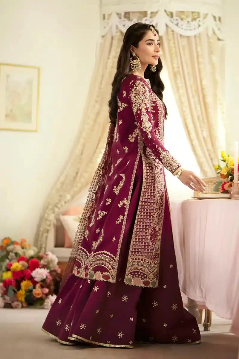Qalamkar | Dilnaz Wedding Formals | DN-07 ALEENA - Pakistani Designer Dress - by Qalamkar | Type: Bridal - 100% Original at Saira Sultan