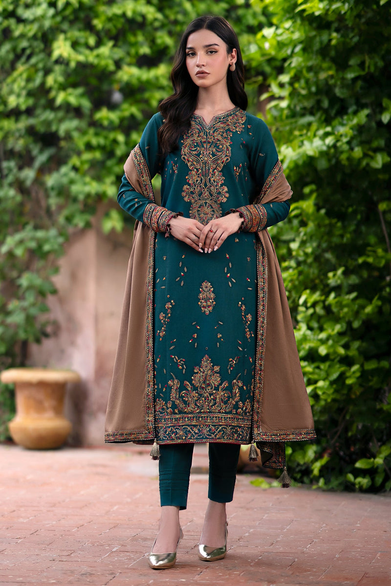 Jazmin | Winter Edition 24 | KHADDAR UW-0060 - Pakistani Designer Dress - by Jazmin | Type: Luxury - 100% Original at Saira Sultan