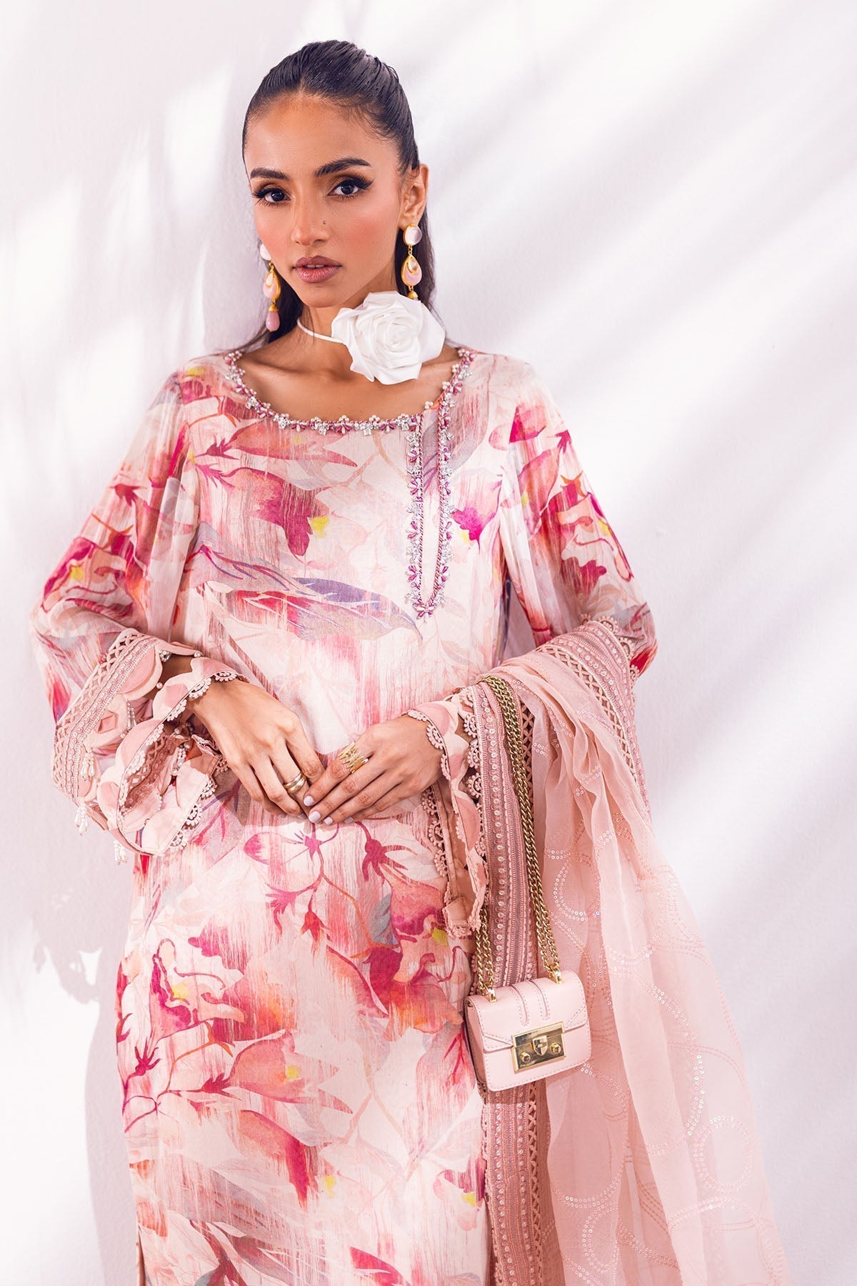 Nureh | Ballerina Formals | OAK MIST - Pakistani Designer Dress - by Nureh | Type: Luxury - 100% Original at Saira Sultan