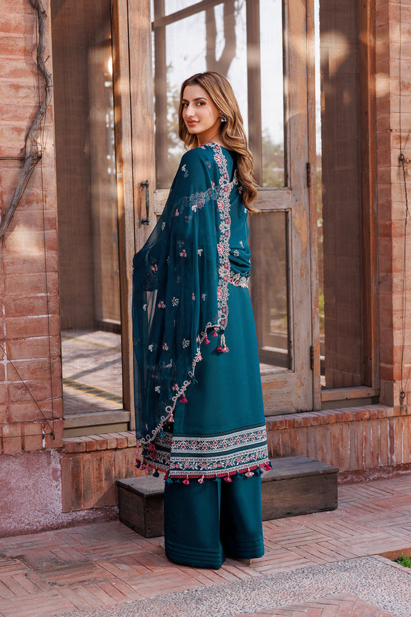 Farasha | Dastoor Embroidered Lawn SS24 | EMERALD CHARM -  Farasha Luxury -  Saira Sultan