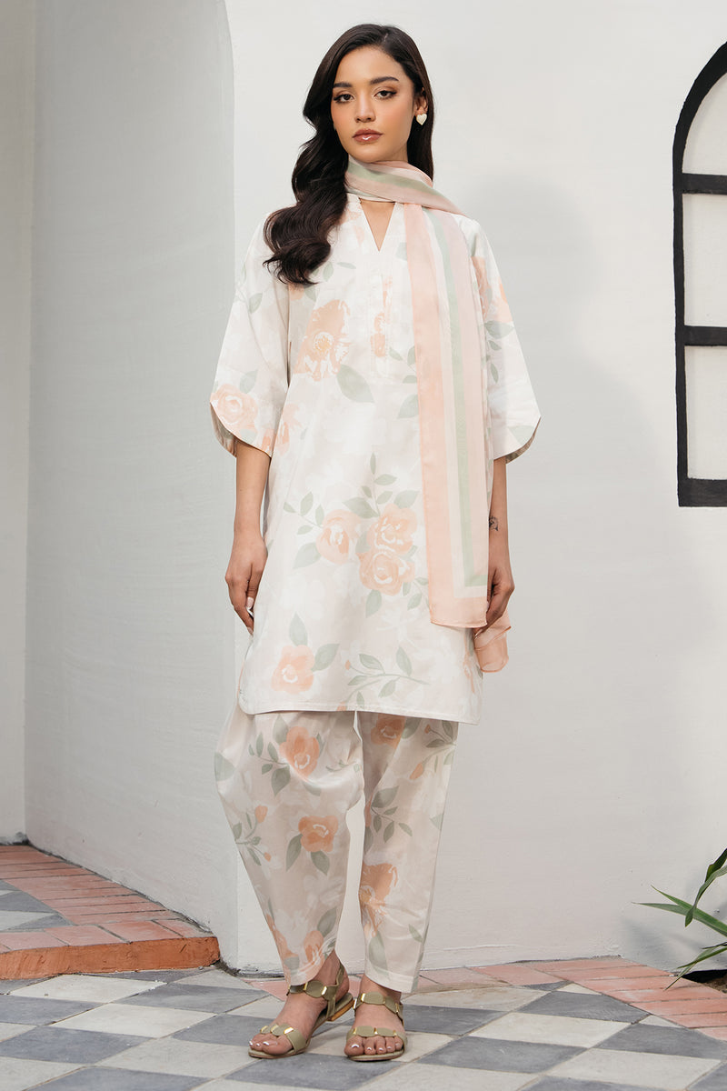 Jazmin | Summer Lawn 25 | USE-9187 XS White Lawn