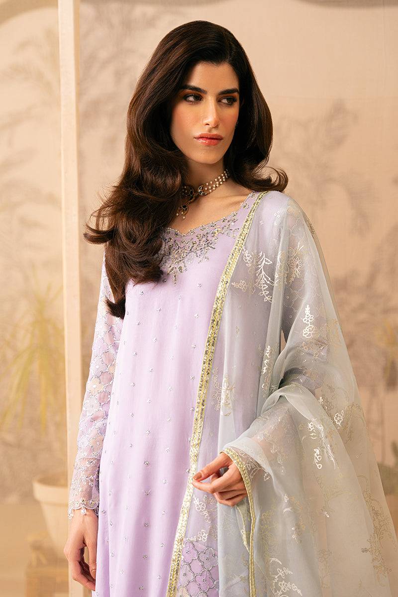 Cross Stitch | Luxe Atelier 24 | LILAC LUSTER - Pakistani Designer Dress - by Cross Stitch | Type: Luxury - 100% Original at Saira Sultan