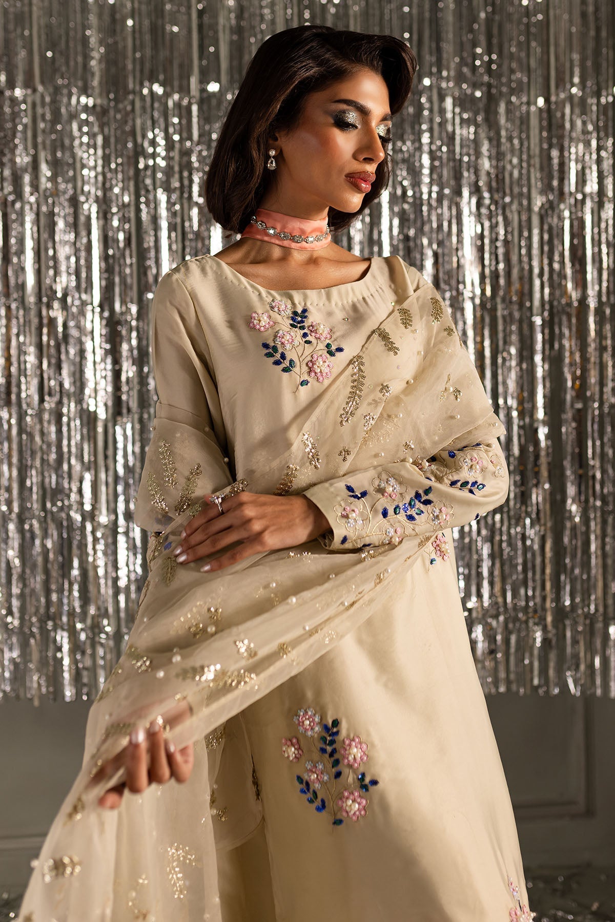 Nureh | Tiny Twinkles | Sparkle Pop TW-10 L Beige Silk