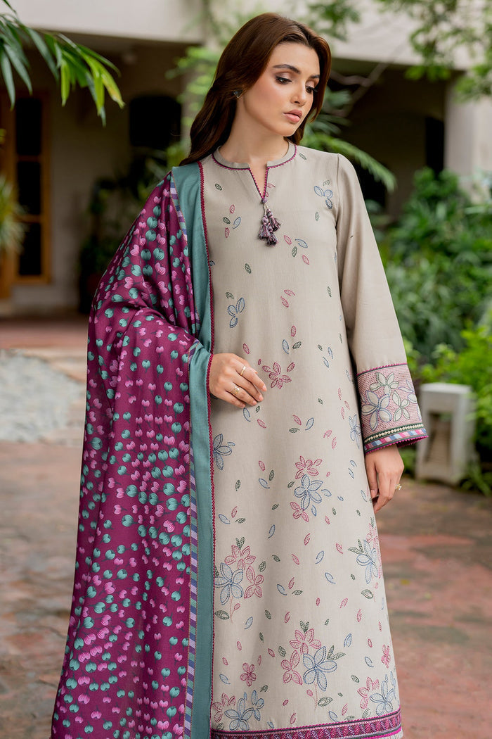 Jazmin | Winter Edition 24 | KHADDAR UW-0052 - Pakistani Designer Dress - by Jazmin | Type: Luxury - 100% Original at Saira Sultan
