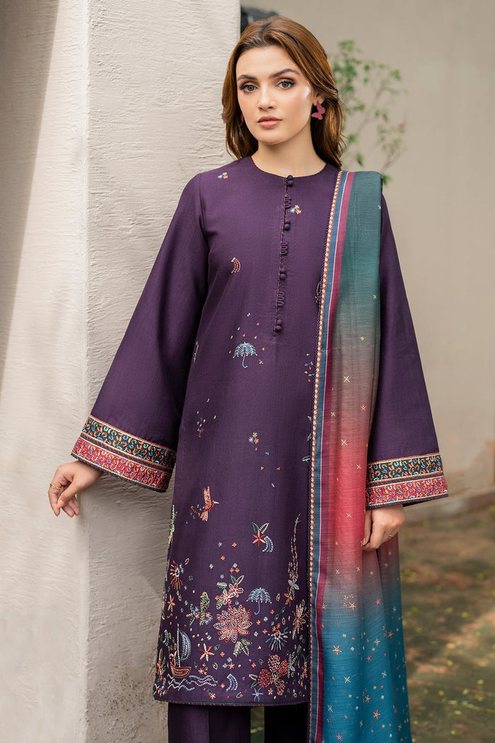 Jazmin | Winter Edition 24 | KHADDAR UW-0050 - Pakistani Designer Dress - by Jazmin | Type: Luxury - 100% Original at Saira Sultan