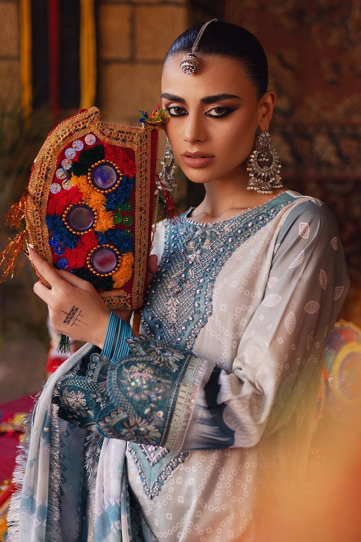 Nureh | Bazaar Lawn | NS-130 - Pakistani Designer Dress - by Nureh | Type: Luxury - 100% Original at Saira Sultan